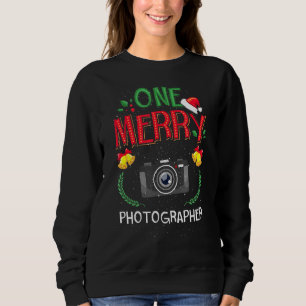 Sweatshirt Un joyeux photographe photographe Noël laid