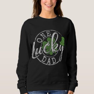 Sweatshirt Un Lucky Papa Funny Père Irlandais Clovers St Patr