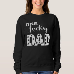Sweatshirt Un Lucky Papa Jour de la Saint Patrick Shamrock Po
