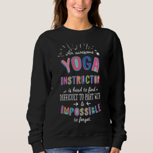 Sweatshirt Un Magnifique Instructeur De Yoga Idée Impossible 