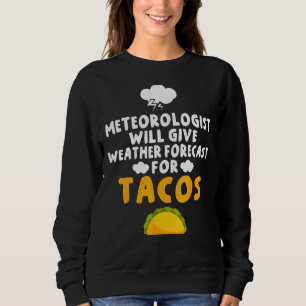 Sweatshirt Un Météorologue Donnera Des Prévisions Météorologi