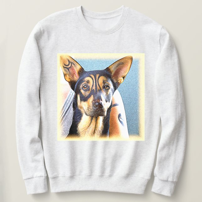 Sweatshirt "Un mignon chien" jolie photo. Commandez dès maint (Design devant)