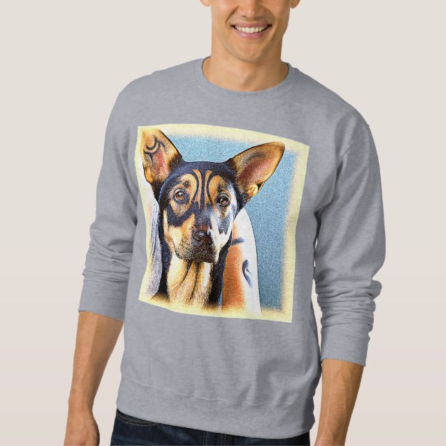 Sweatshirt "Un mignon chien" jolie photo. Commandez dès maint (Devant)