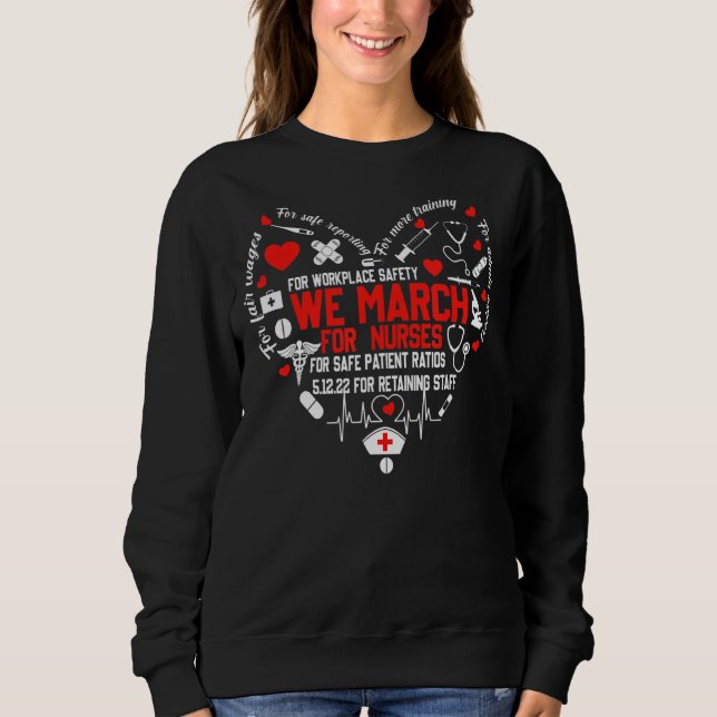 Sweatshirt Un Million D'Infirmières Marche Infirmière Vie Inf (Devant)