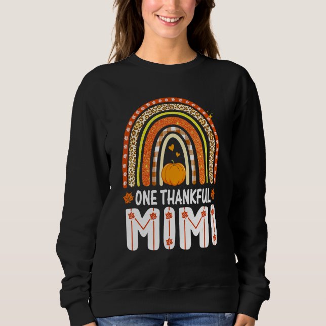 Sweatshirt Un Mimi reconnaissant arc-en-ciel Léopard Tombe Au (Devant)
