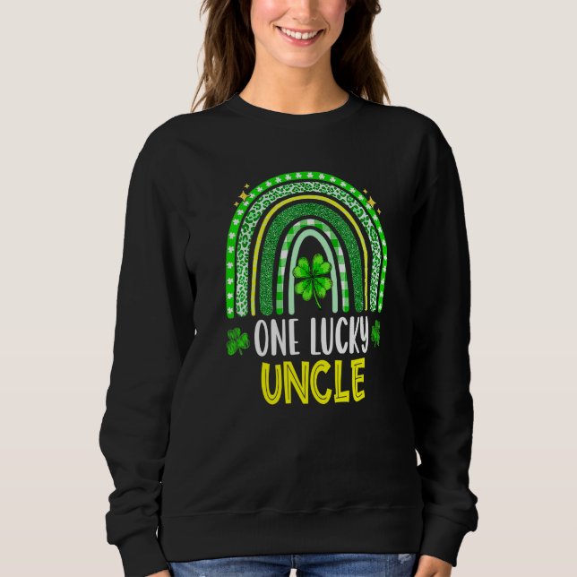 Sweatshirt Un oncle chanceux Rainbow Saint Paddy Irish St Pat (Devant)