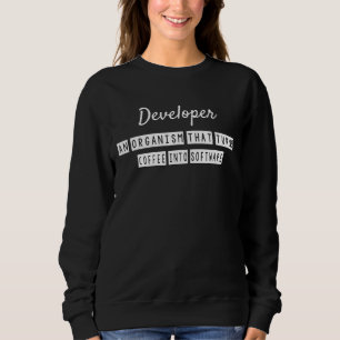 Sweatshirt Un Organisme Qui Devient Programmeur