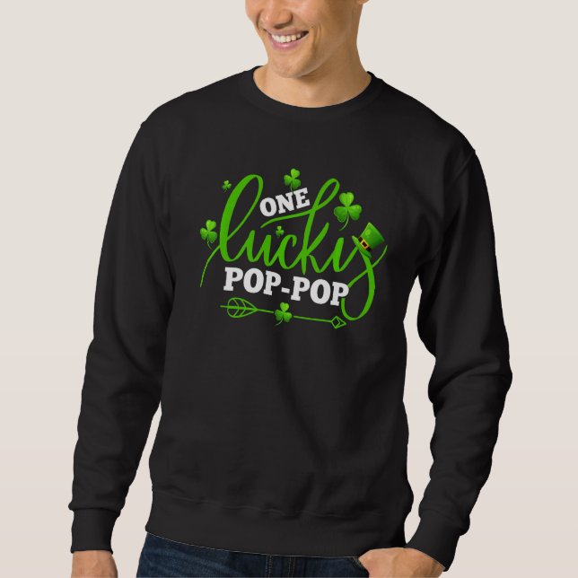 Sweatshirt Un parti de Jour de la Saint Patrick Shamrock de P (Devant)