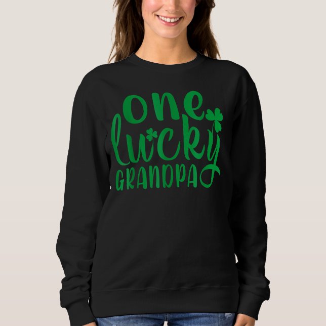 Sweatshirt Un père chanceux St Patrick's Day Shamrock Daddy M (Devant)