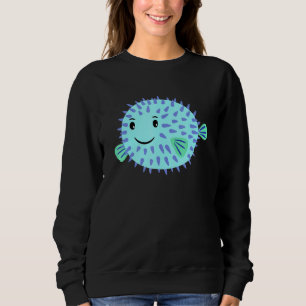 Sweatshirt Un Petit Poisson De Puffer Mignonne Nage Pour Vous