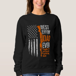 Sweatshirt Un pistolet Meilleur putain de père jamais Merci d