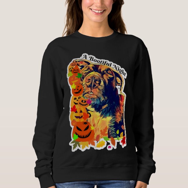 Sweatshirt Un Pitbull Dog Nocturne Botieux (Devant)