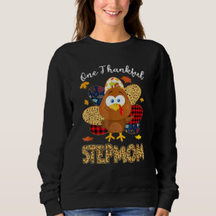 Sweatshirt Un Remerciement Stepmere Turquie Leopart Thankgiva