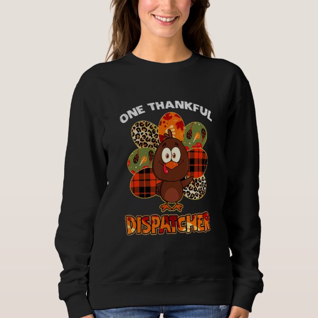 Sweatshirt Un répartiteur reconnaissant automne fall dinde (Devant)