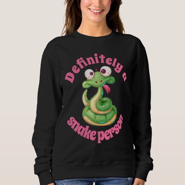 Sweatshirt Un reptile de serpent (Devant)