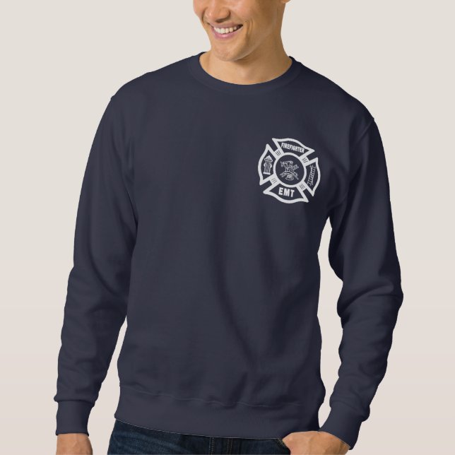 Sweatshirt Un sapeur-pompier EMT (Devant)
