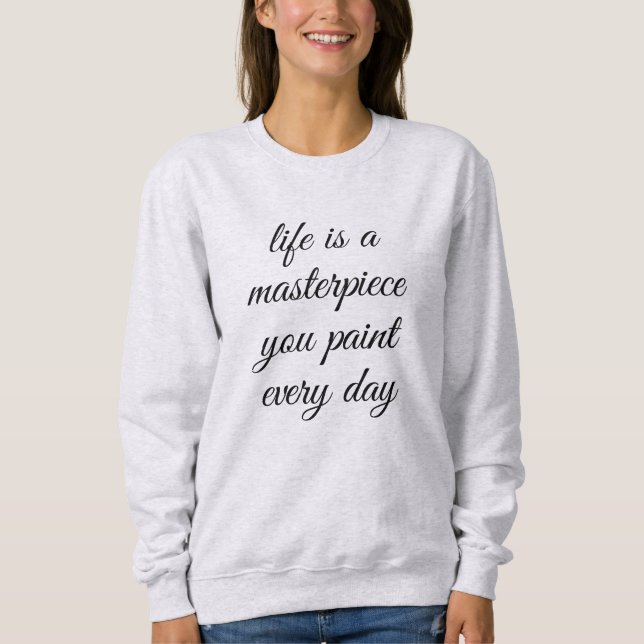 Sweatshirt Un sweat-shirt basique pour femmes chef-d'œuvre (Devant)