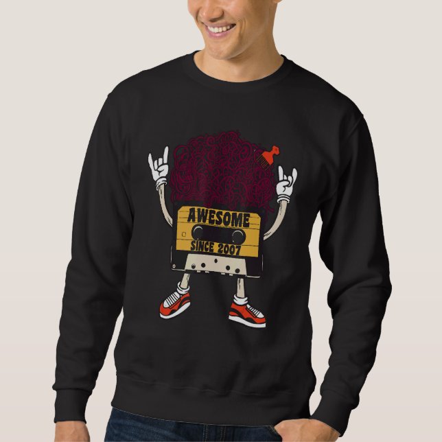 Sweatshirt Unapologetically black awesome since 2007 african  (Devant)