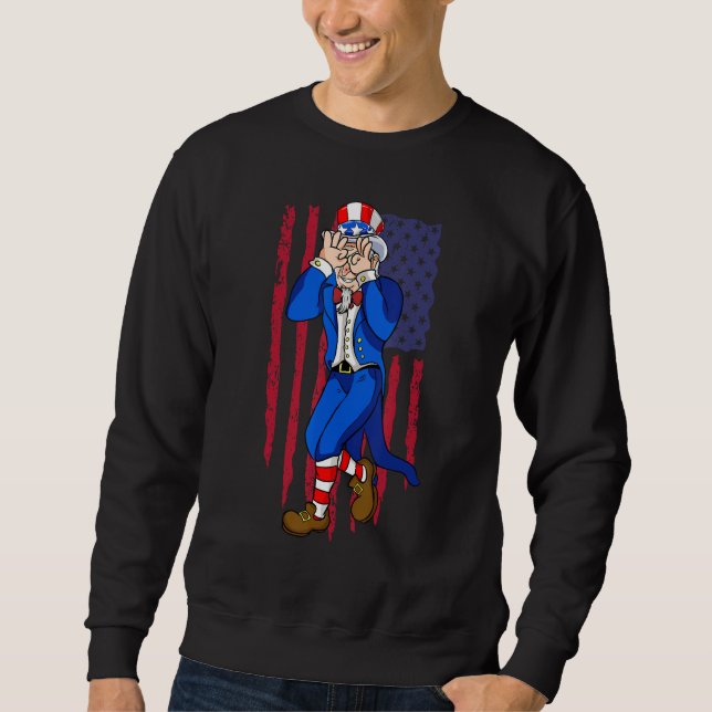Sweatshirt Uncle Sam Dance 4th of July Independence Day (Devant)