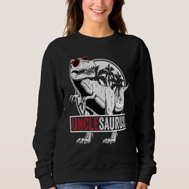 Sweatshirt Uncle Saurus rex Men Father's Day Family Matching (Devant)