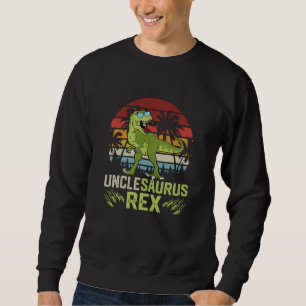 Sweatshirt Unclesarurus Rex Design de dinosaure rétro cool