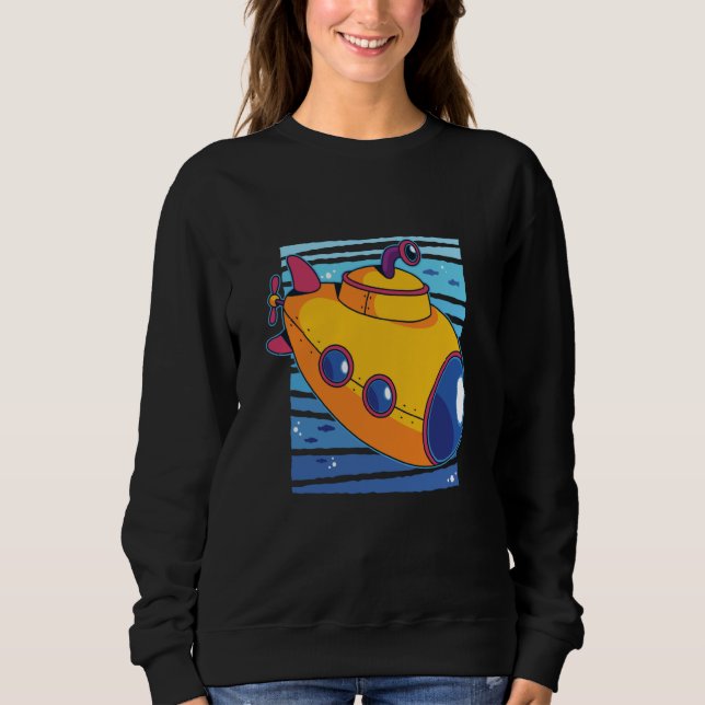 Sweatshirt Underwater submarine sea (Devant)