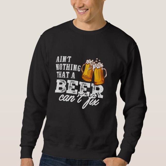 Sweatshirt Une bière ne peut pas réparer les cactus occidenta (Devant)