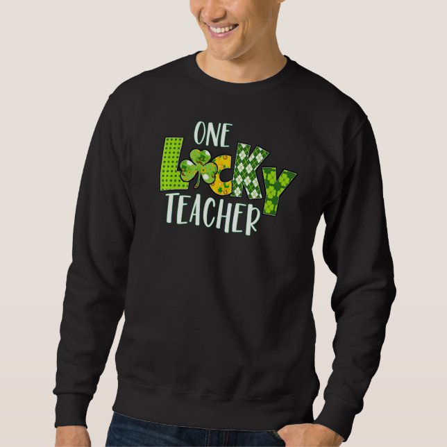Sweatshirt Une Chancelière Chancelière Shamrock St Patrick's  (Devant)