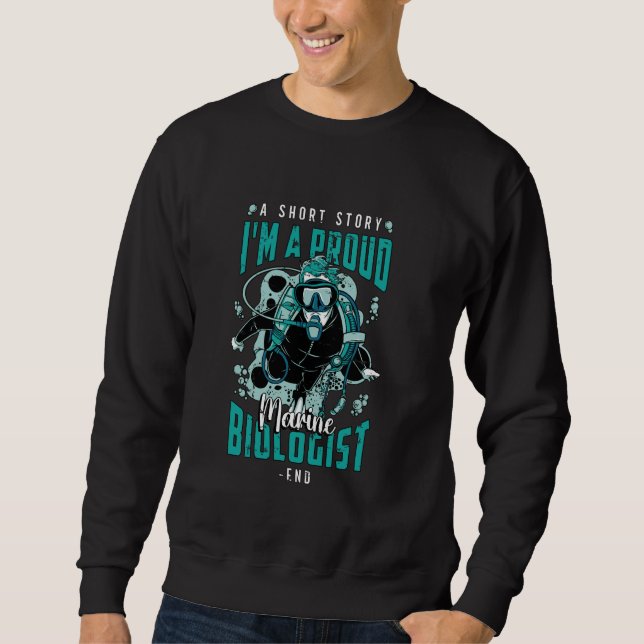 Sweatshirt Une Courte Histoire Je Suis Fier Marine Science Bi (Devant)