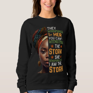 Sweatshirt Une Femme Forte Qui A Fait Un Whischot En Retour J