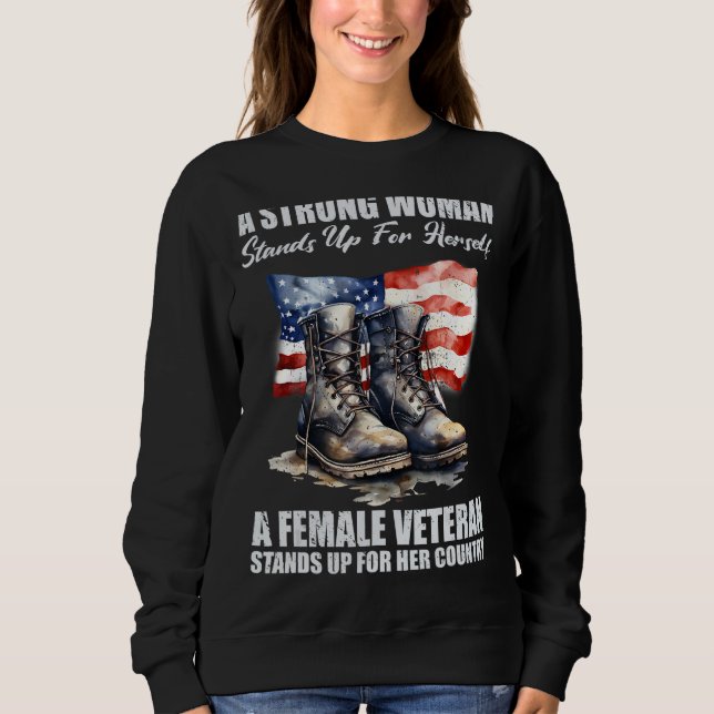Sweatshirt Une Femme Forte Se Déclenche Pour Elle-Même Une Fe (Devant)