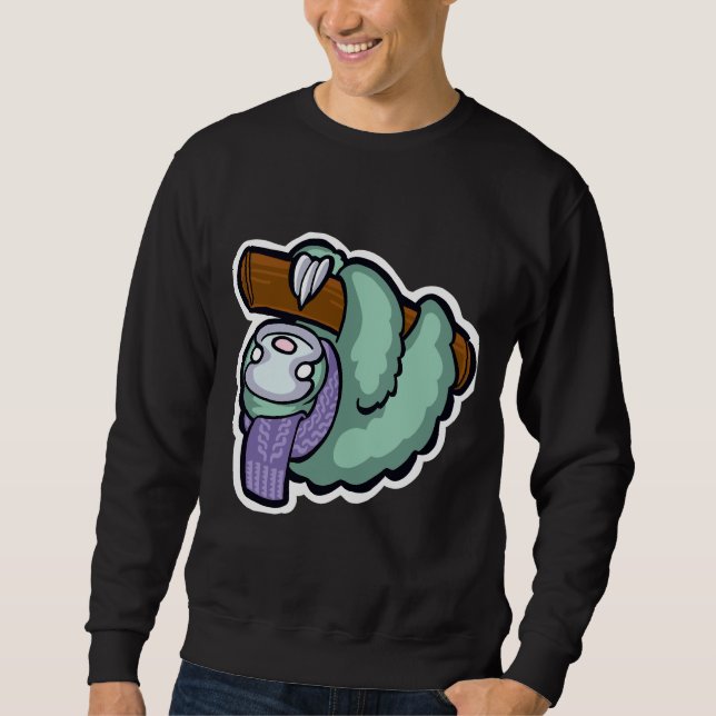 Sweatshirt Une Fente Et Son Écharpe (Devant)