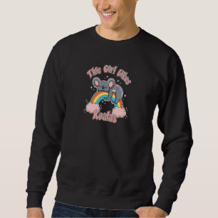 Sweatshirt Une fille aime Koalas mignon Ours Koala Australien
