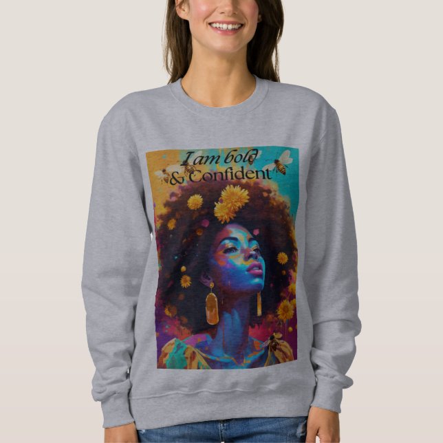 SWEATSHIRT UNE FILLE CONFIANTE (Devant)