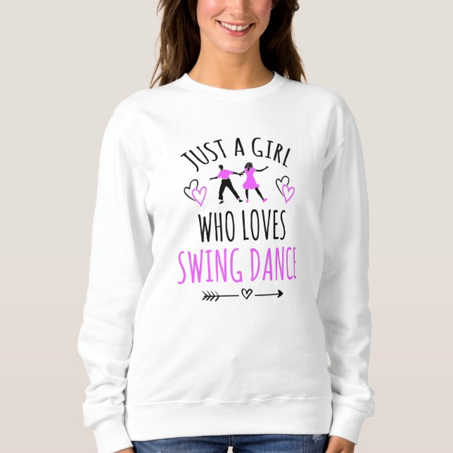 Sweatshirt Une Fille Qui Aime Danser Danser Danser (Devant)