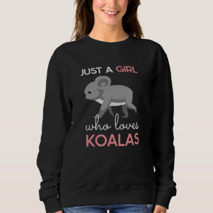 Sweatshirt Une fille qui aime Koalas Australie Amoureux des a