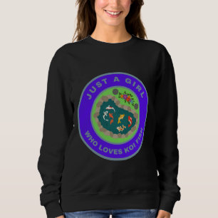 Sweatshirt Une fille qui aime le poisson de Koi