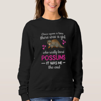 Sweatshirt Une Fille Qui Aime Vraiment Les Possum Opossum