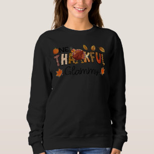 Sweatshirt Une Glammy Automnale Merci Grand-mère Dinde Tha