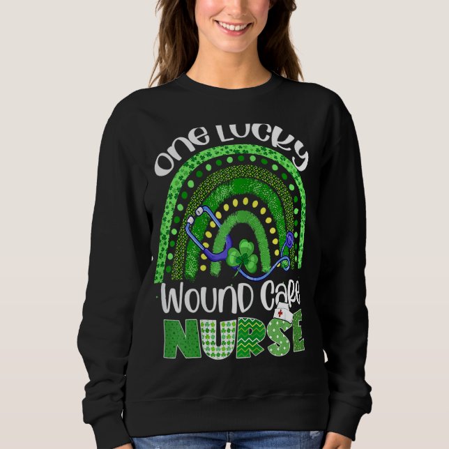 Sweatshirt Une infirmière de soins Lucky Wound Stethoscope St (Devant)