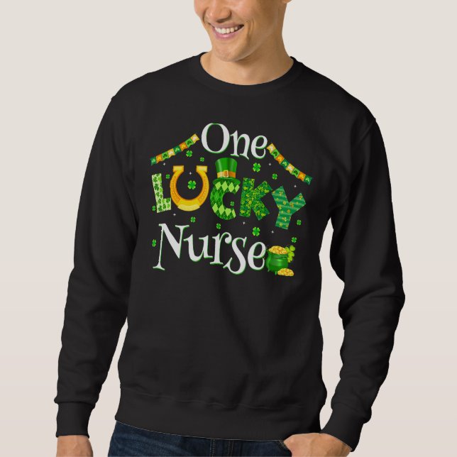 Sweatshirt Une Infirmière Lucky Er Rn Nicu Ou Da Drôle (Devant)