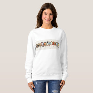 Sweatshirt Une perche d'oiseaux Illustration de la perche Vin