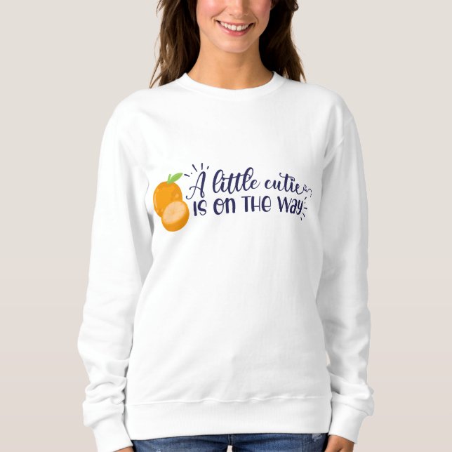 Sweatshirt Une petite croûte est sur le chemin maman (Devant)