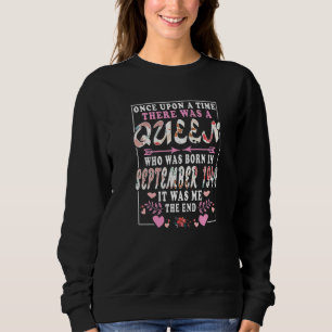 Sweatshirt Une Reine Née En Septembre 1949 Anniversaire W