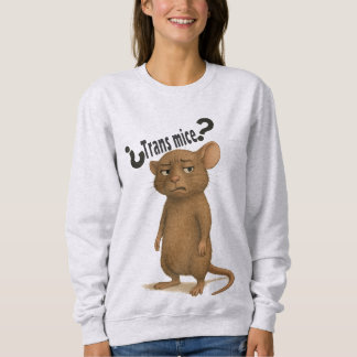 Sweatshirt Une souris confondue par une déclaration muette