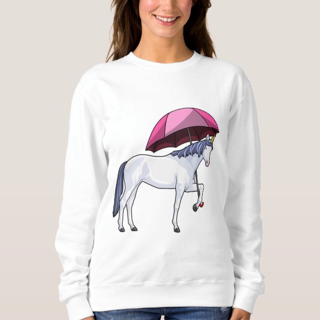 Sweatshirt Unicorn avec Umbrella (Devant)