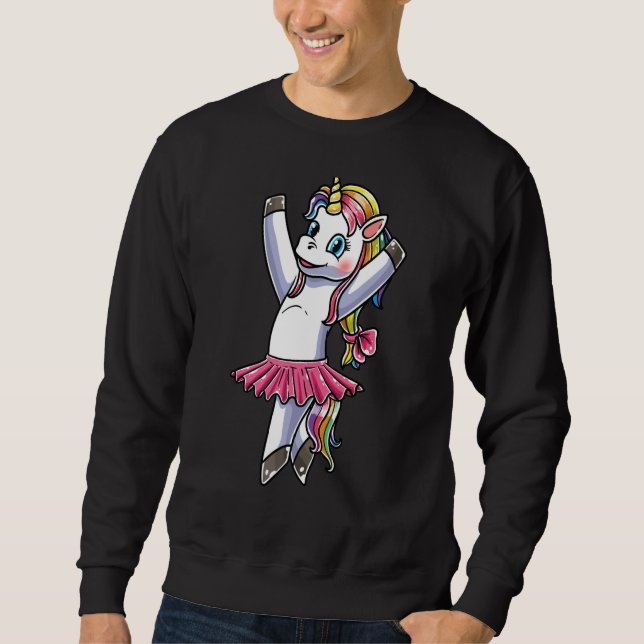 Sweatshirt Unicorn Ballet Dance Ballerina Dancing Danseuse  2 (Devant)