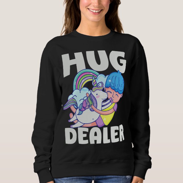 Sweatshirt Unicorn Funny Dealer (Devant)
