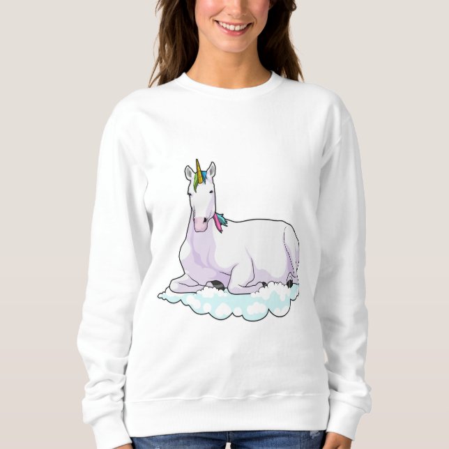 Sweatshirt Unicorn on cloud (Devant)
