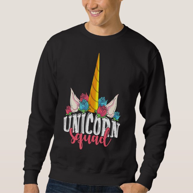 Sweatshirt Unicorn Squad Fairytale Magique Mythique Créature (Devant)
